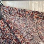 American Eagle  Strapless Maxi Dress With Side Slit Sz XL Pink Floral Smocked Photo 8