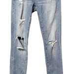 BLANK NYC Light Wash High Rise Distressed Skinny Jeans Womens 26 Blue Zip Fly Photo 0