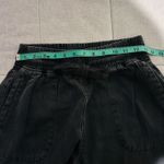 ZARA Womens Pants Sz S Paperbag Raw Frayed Hem Elastic Tie Waist Baggy Goth Photo 6