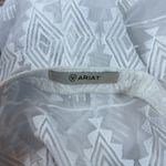Ariat Western Embroidered Double Layer Undress White Size Medium Photo 7