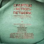 Vibrant Green and Yellow Graphic Relaxed Tee Size M Photo 3