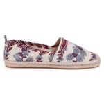 Tory Burch ⚡️ Grosgrain Whipstitch Floral Imperial Garnet Espadrilles Flat,Sz 7,NIB Photo 1