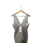 Herve Leger Metallic Deep V Neck Bandage Dress Size XXS Silver Photo 6
