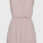 Aritzia Wilfred Sabine Dress Sleeveless Faux Wrap Size Med Mini Ballet Feminine Photo 0