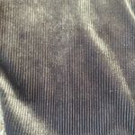 EXPRESS  Grey Velour Ribbed V-Neck 3/4 Sleeve Faux Wrap Tie Front Top Photo 6