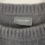 Wooden Ships  Pullover Winter Graphic Sweater Gray Size S/M Small Medium Photo 3