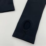 Cosmolle AirWear‎ Long Sleeve Top NWT Athletic Crop Shirt Large Black Thumbholes Photo 9