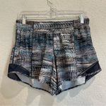 Lululemon Hotty Hot Short *Long 4” in Digital Oasis Grey / Navy - Size 10 TALL Photo 5