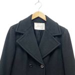 Makoff Salt Lake City Black Wool Coat Vintage Double Breasted Peacoat Sz Medium Photo 6