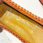 Jeffrey Campbell  Peach Leather Gold Cap Toe Braided Trim Ballet Flat Photo 4