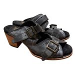 FREEBIRD by Steven  Caprice Distressed Black Leather Sandals Sz. 9 Photo 1