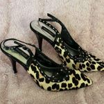 White House | Black Market Jacquie Calf Hair Leather Pumps Cheetah Heels 7.5M Photo 0