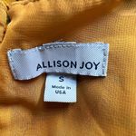 Allison Joy  Mustard Yellow Floral Sleeveless Blouse Photo 5