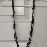 Cute Gray & Black Bead Necklace Photo 6
