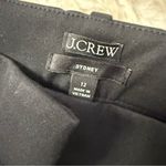 J.Crew Sydney Wide Leg Cropped Pants Black Size 12 BF404 Photo 5