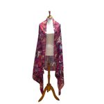 Boutique Abstract Print Blanket Scarf Pink One Size Photo 7
