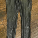 Spanx  Black Faux Leather Leggings Small GUC Photo 0