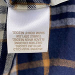 Dress Barn DB  Navy & White Plaid Long Sleeve Button Up Shirt Size 2X Photo 5