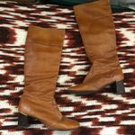 Vintage 90s Golden Brown Tan leather knee Photo 0