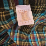 Savage X Fenty TIED UP TARTAN PJ RAW HEM SLEEP SHIRT Streetwear Comfy Medium Photo 9