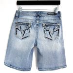 Vigoss  Chelsea Bermuda Shorts Heritage Fit Size 3/4  Thick‎ Stitching Distressed Photo 1