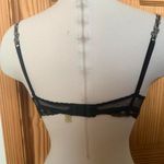 Allande France Fine Lingerie Black Bra with grey lace and bow detailing Size undefined Photo 3