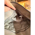 Coach Pebble Leather Gallery Shoulder Tote – Taupe Grey – Chain Strap Detail Photo 6