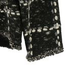 New Design Options Philip & Jane Gordon Black Windowpane Silk Cardigan Sweater Gray Size M Photo 3