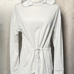 Kinona Sports White Hoodie Drawstring Pullover Athletic Italian Fabric XS Photo 0