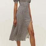 Reformation  checker midi dress NWT Photo 0