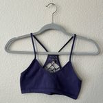 Free People  Baby Racerback Bralette in Navy Women’s Size M/L Photo 2