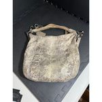 Coach  Kristen Brown Tan Embossed Python‎ Leather Purse Hobo E1026 15361 Photo 4