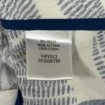 Coldwater Creek Blazer Womens 2X Blue White Linen Blend Minimalist Career Photo 9