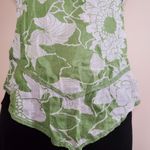 Wet Seal Green Sheer Floral Juniors XS Tie Shirt Photo 3
