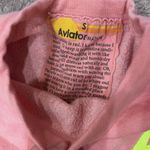 Aviator Nation  Pink 5 Stripe Set Cropped Neon 5 Stripe Crewneck and Sweatpants Photo 4