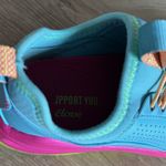 Clove Supernova Nursing Shoes Turquoise Blue Pink Slip On Sneaker Drawstring 6.5 Photo 7