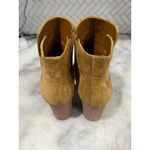 Tory Burch Women’s Suede Ankle Boots Tan Leather Sole Block Heel Size 10M Photo 1