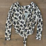 Free People intimately  turnt floral print draped bodysuit Photo 1