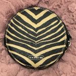 Coach  PEYTON ZEBRA PRINT COATED CANVAS COIN PURSE EUC Photo 0