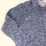 Johnny Was CALME Double Pocket Shacket Button Down Shirt Blue Size Medium New Photo 6