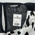 EXPRESS  NWT Size XL Black - Animal Print Keyhole Tank Top Blouse Photo 3