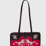 Baggu NWT Western Appliqué Bowler Bag Red Horse Photo 0