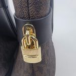 Michael Kors NEW Mira flat bootie leather logo brown lock size 6M Photo 6