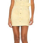 Majorelle  Adalyn Dress in Pastel
Yellow Mini Puff Sleeve Belted Size XL NWT Photo 0