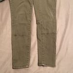 Pilcro and the Letterpress Pilcro Olive Green Skinny Ankle Zip Jeans Photo 2