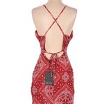 Jagger and Stone Red Paisley Dress Photo 3