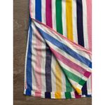 MSK‎ Dress Womens Medium Rainbow Stripe Maxi Colorful Artsy Maximalist Tropical White Photo 5