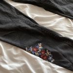 Target Black Floral black jeans Photo 2