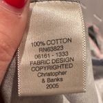 Christopher & Banks 2000s Blue and White Floral Pencil Skirt Size 4 100% Cotton Photo 3