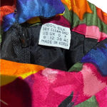 Vintage 100% Silk Floral Pencil Skirt Size 8 Blue Photo 5